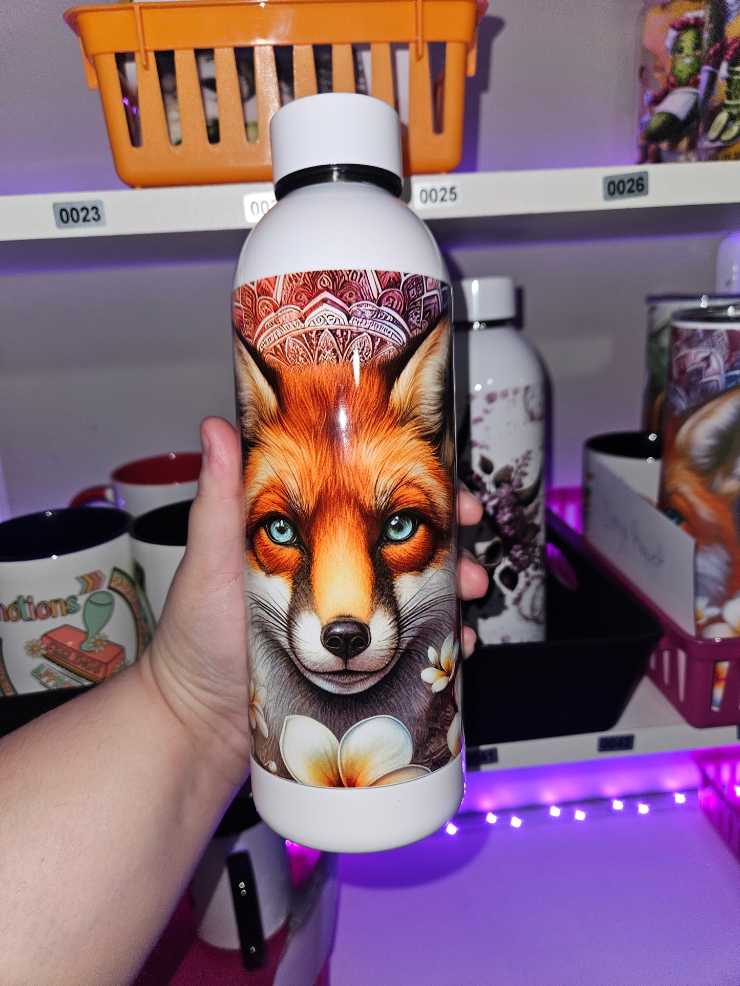 Bouteille d'eau 17 OZ - Isotherme - Mandalas Fox