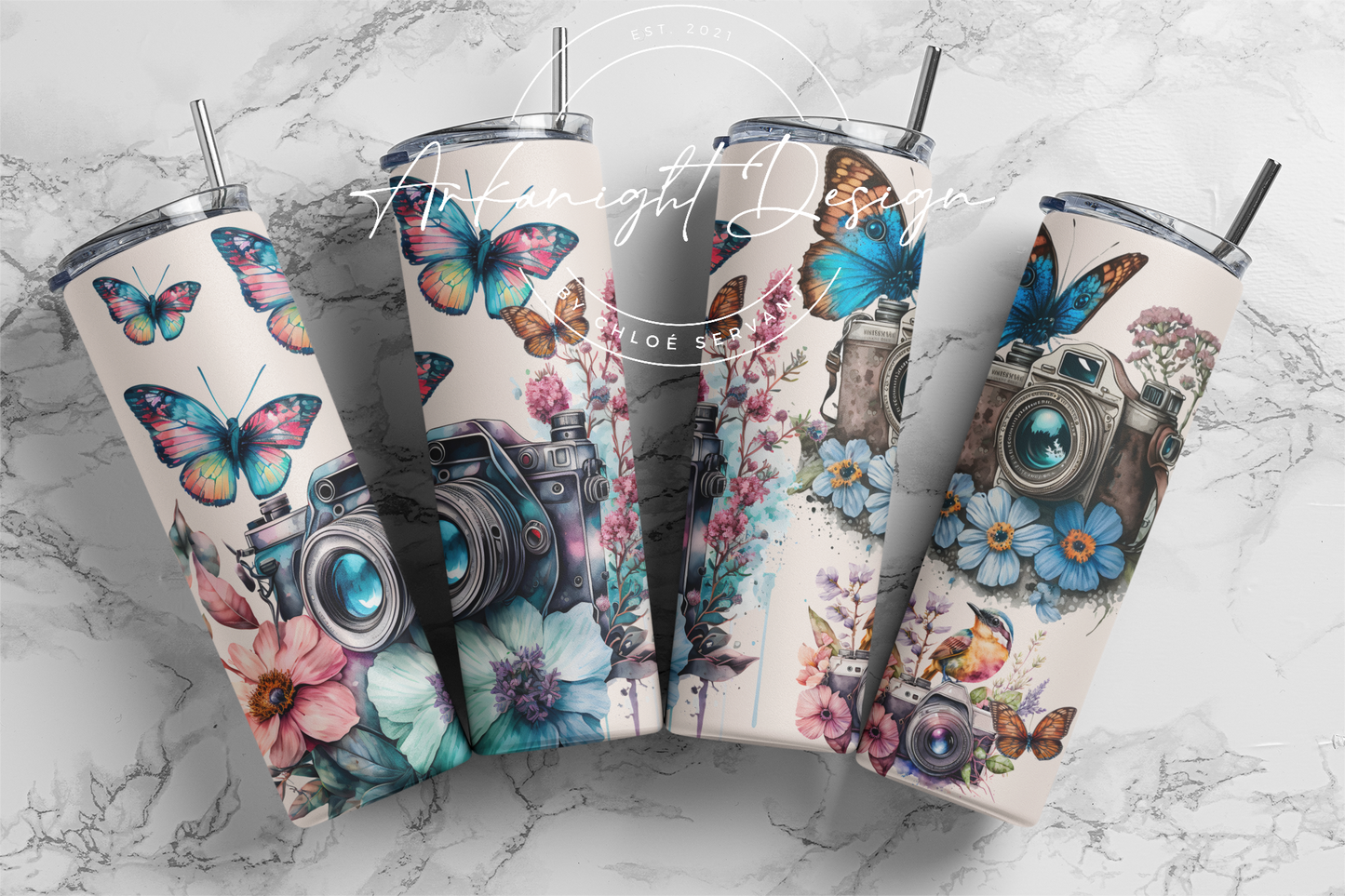 Gourde - Camera & Butterfly