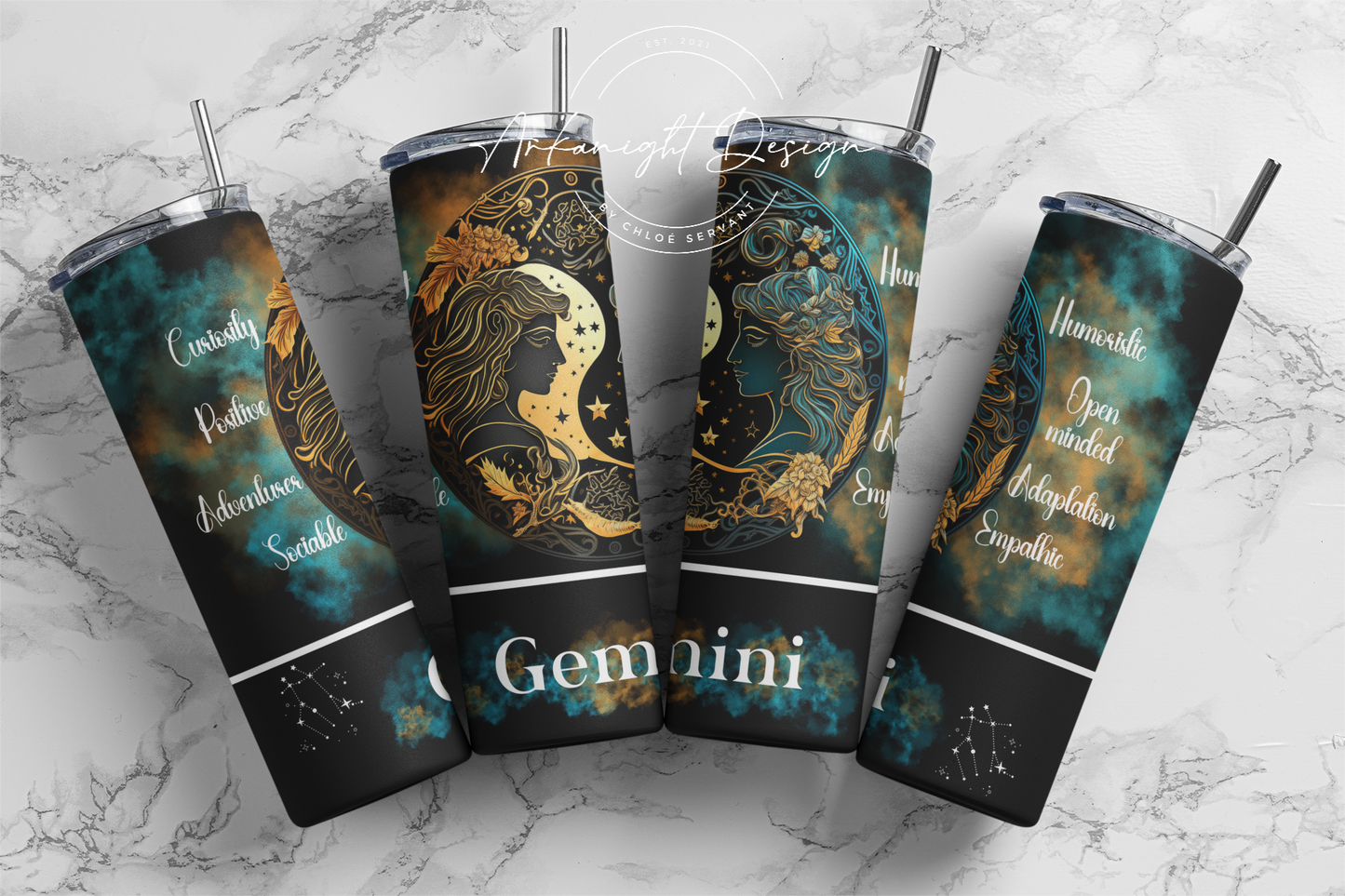 Gourde - Gemini - English - Black