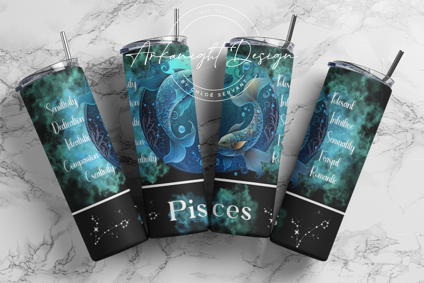 Gourde - Pisces - English - Black