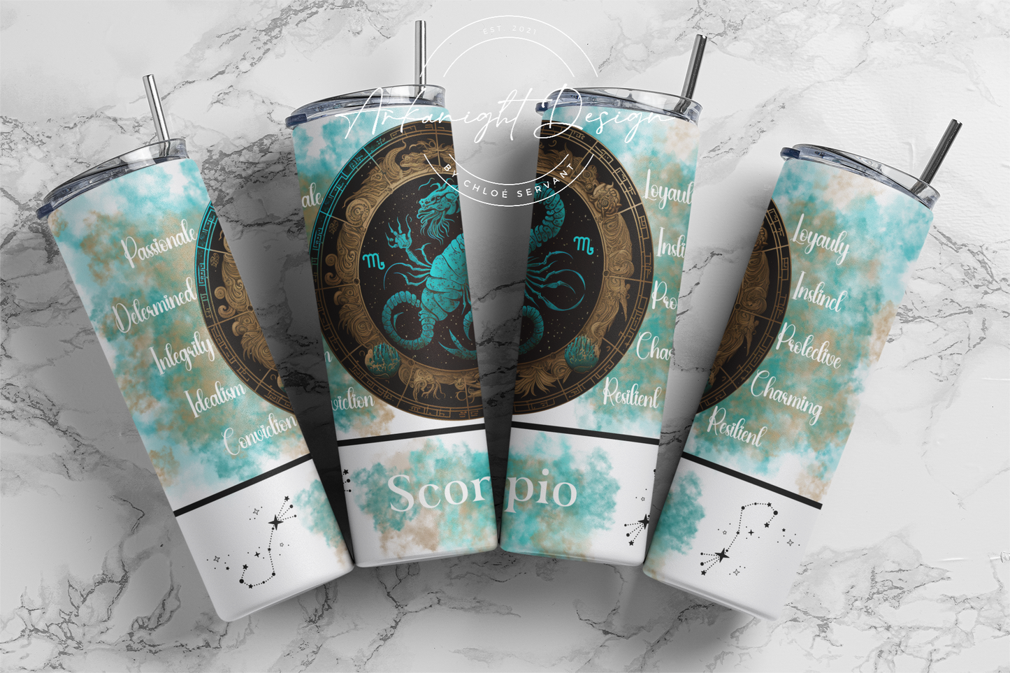 Gourde - Scorpio - English - White