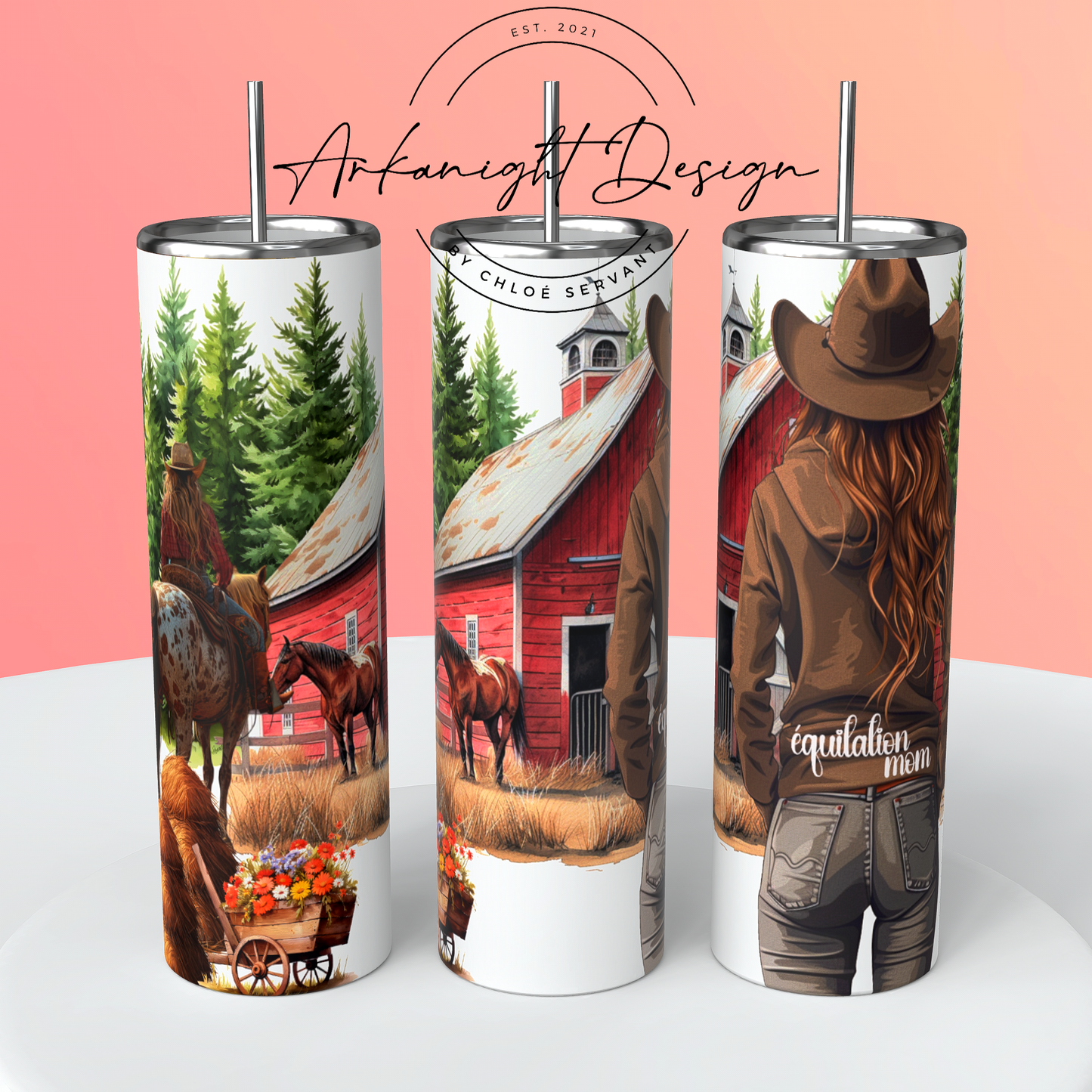 Gourde sur commande - équitation Mom