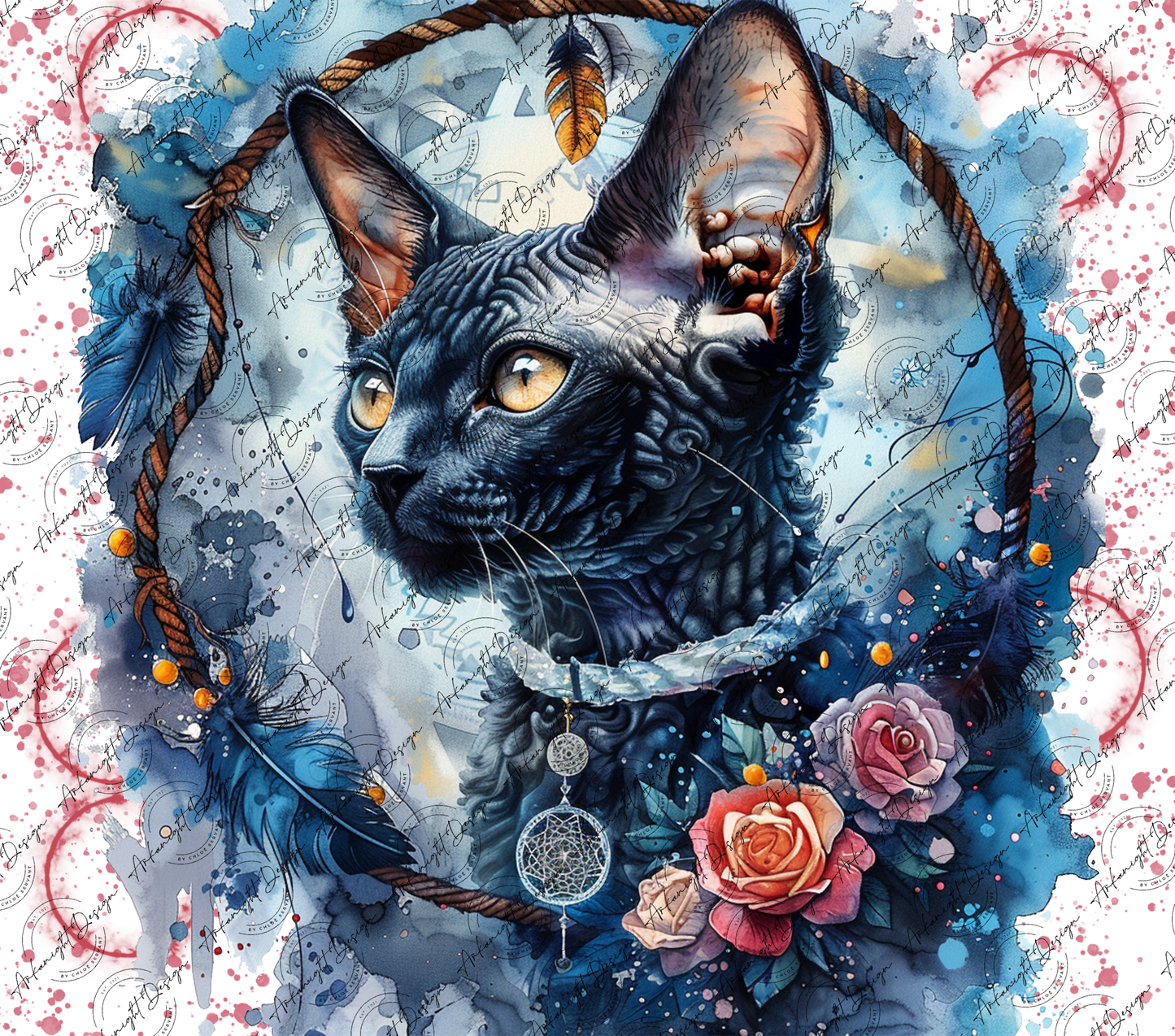 Numérique - Watercolor Boho Rex
