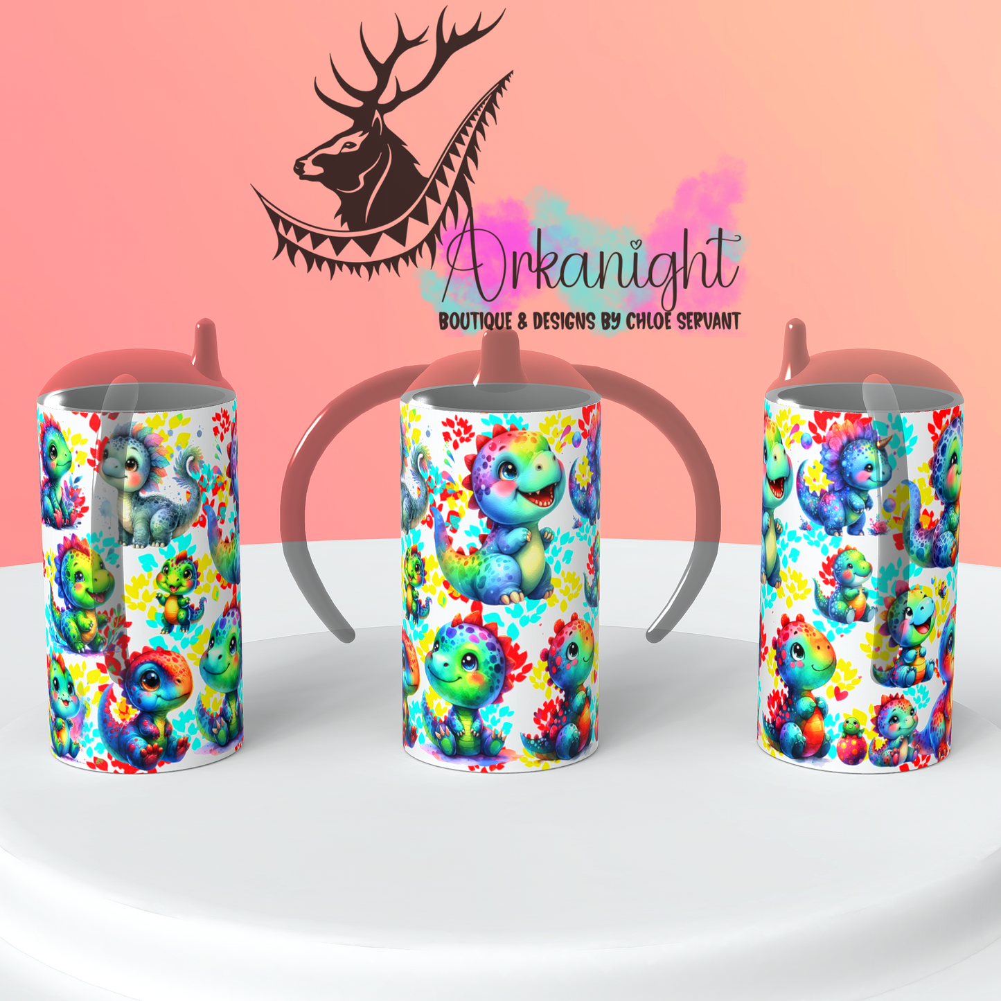 Gourde - Biberon Évolutif sur commande - Cute Dino