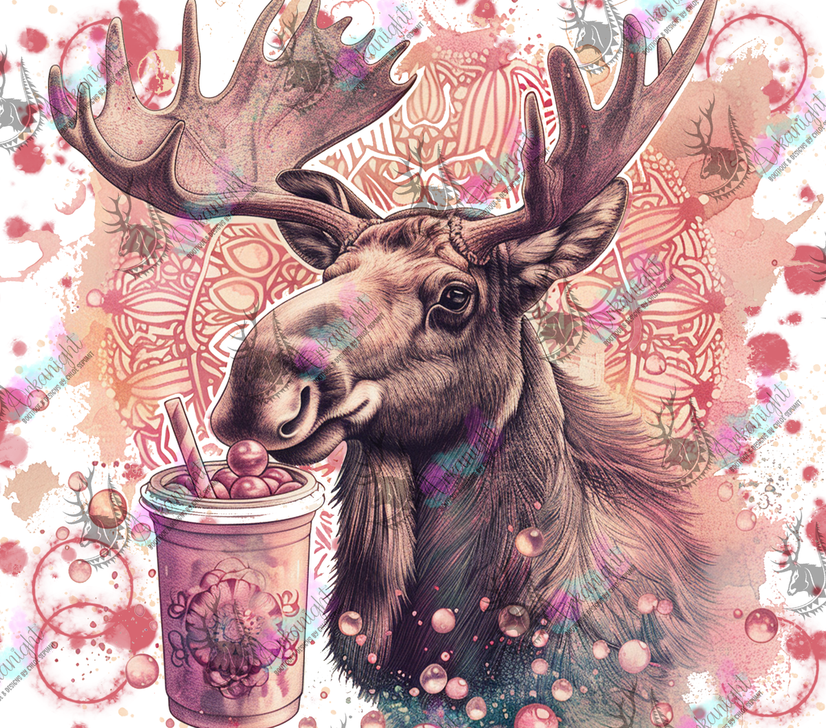 Numérique - Bubble Tea Pink Moose