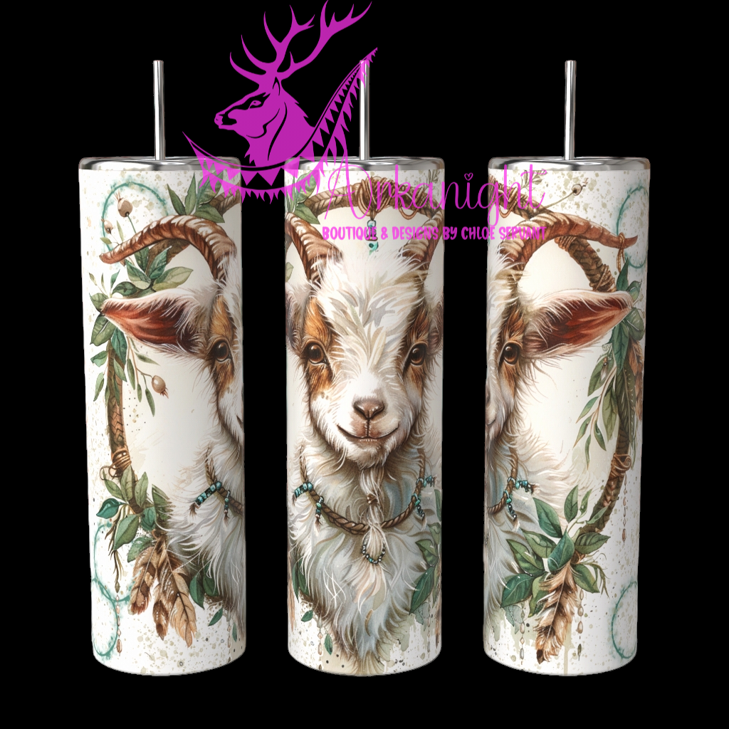 Gourde sur commande - Watercolor Boho Baby Goat