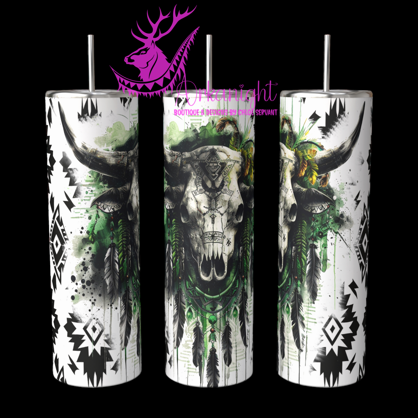 Gourde sur commande - Green Aztec Bramabull