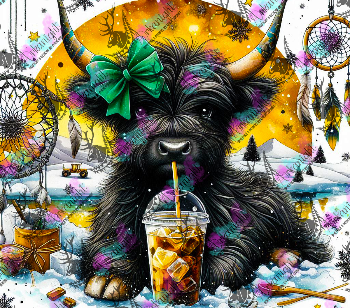 Numérique - Collection Hiver 2024 - Ice Coffee Highland cow - 05