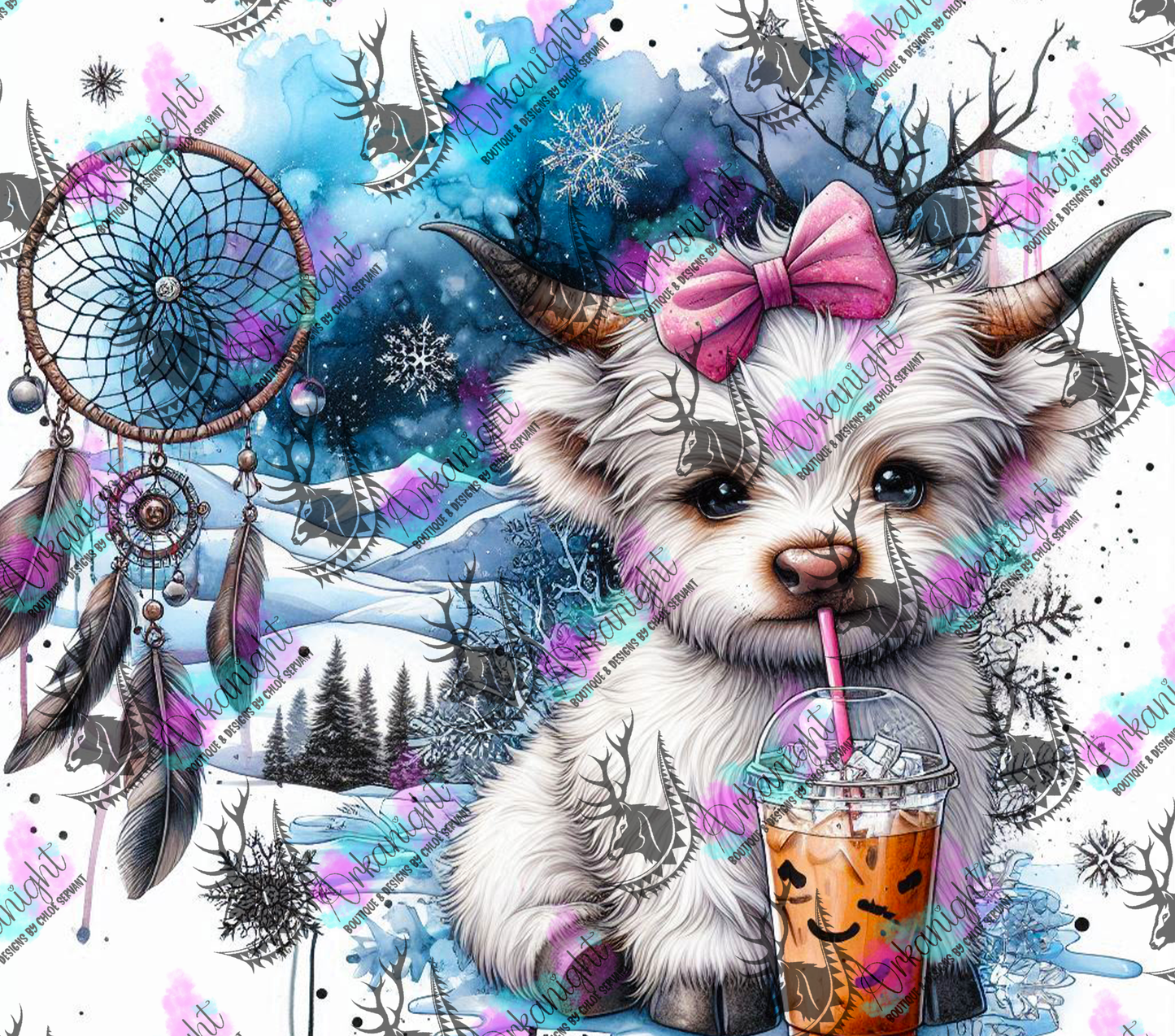 Numérique - Collection Hiver 2024 - Ice Coffee Highland cow - 08