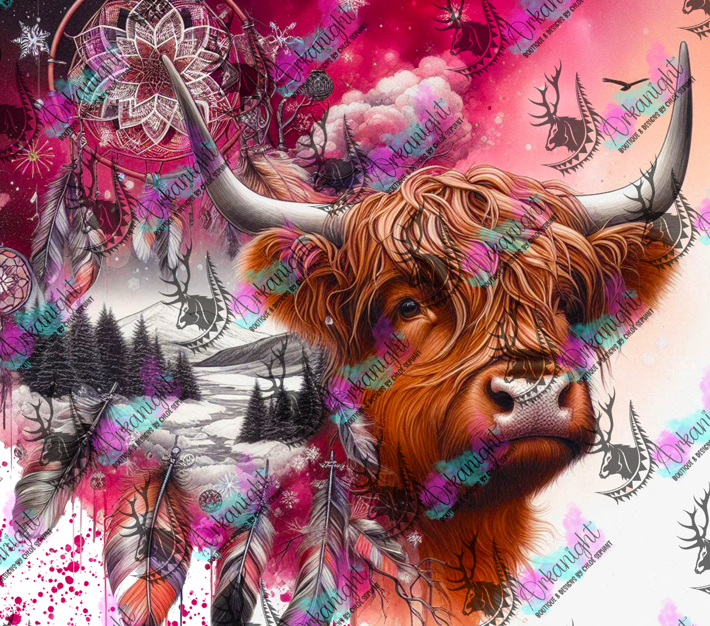 Numérique - Collection Hiver 2024 - Artic Highland Cow - 02