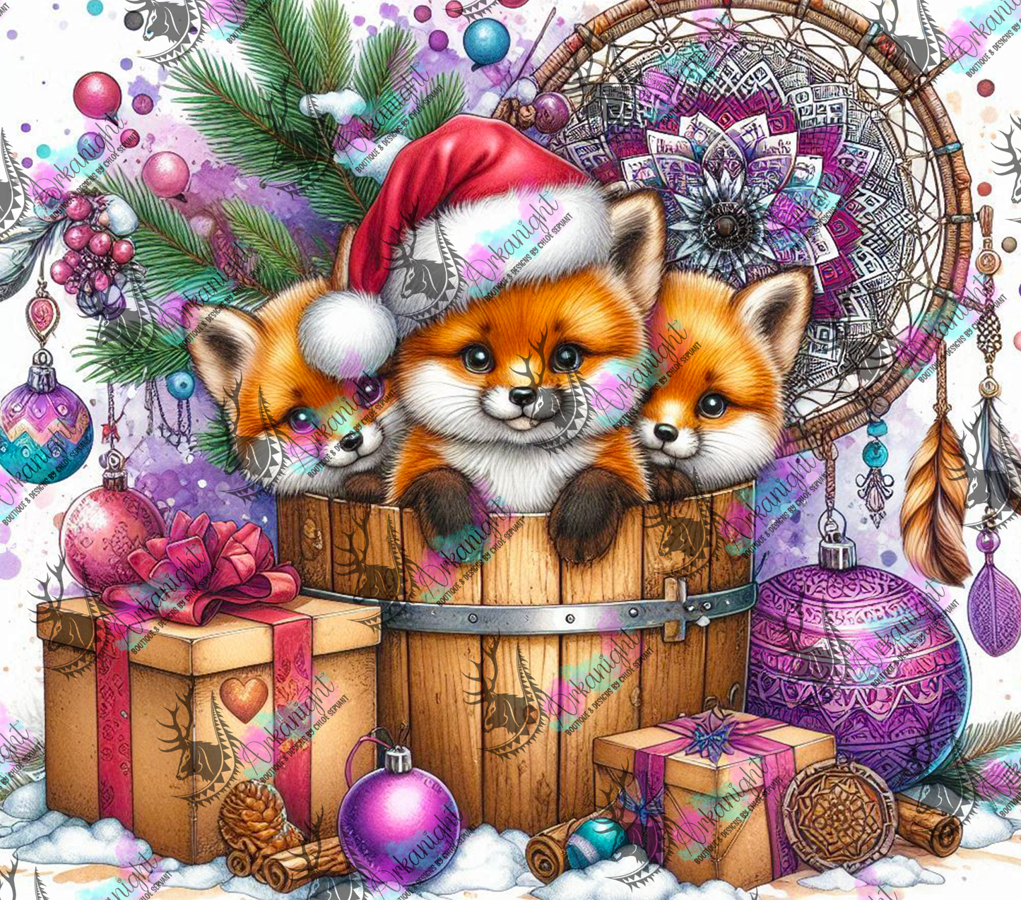 Numérique - Collection Hiver 2024 - Animals into the barrel - Fox - 02