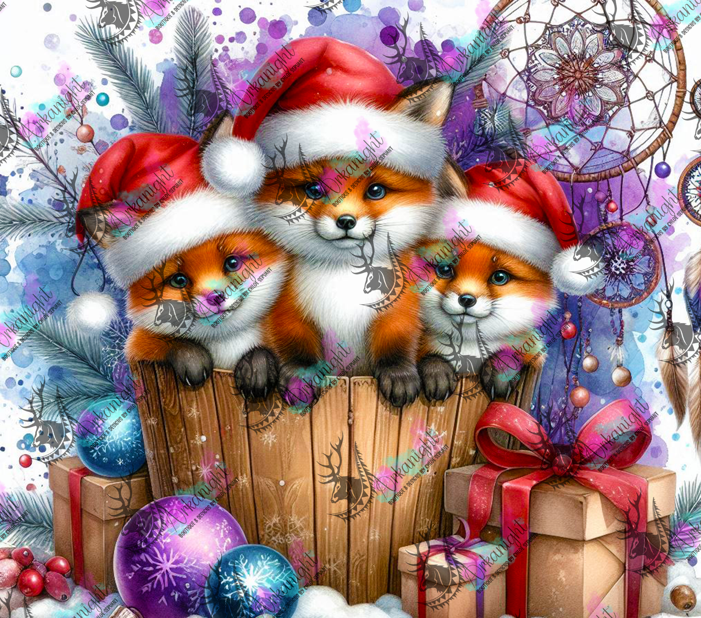 Numérique - Collection Hiver 2024 - Animals into the barrel - Fox - 01