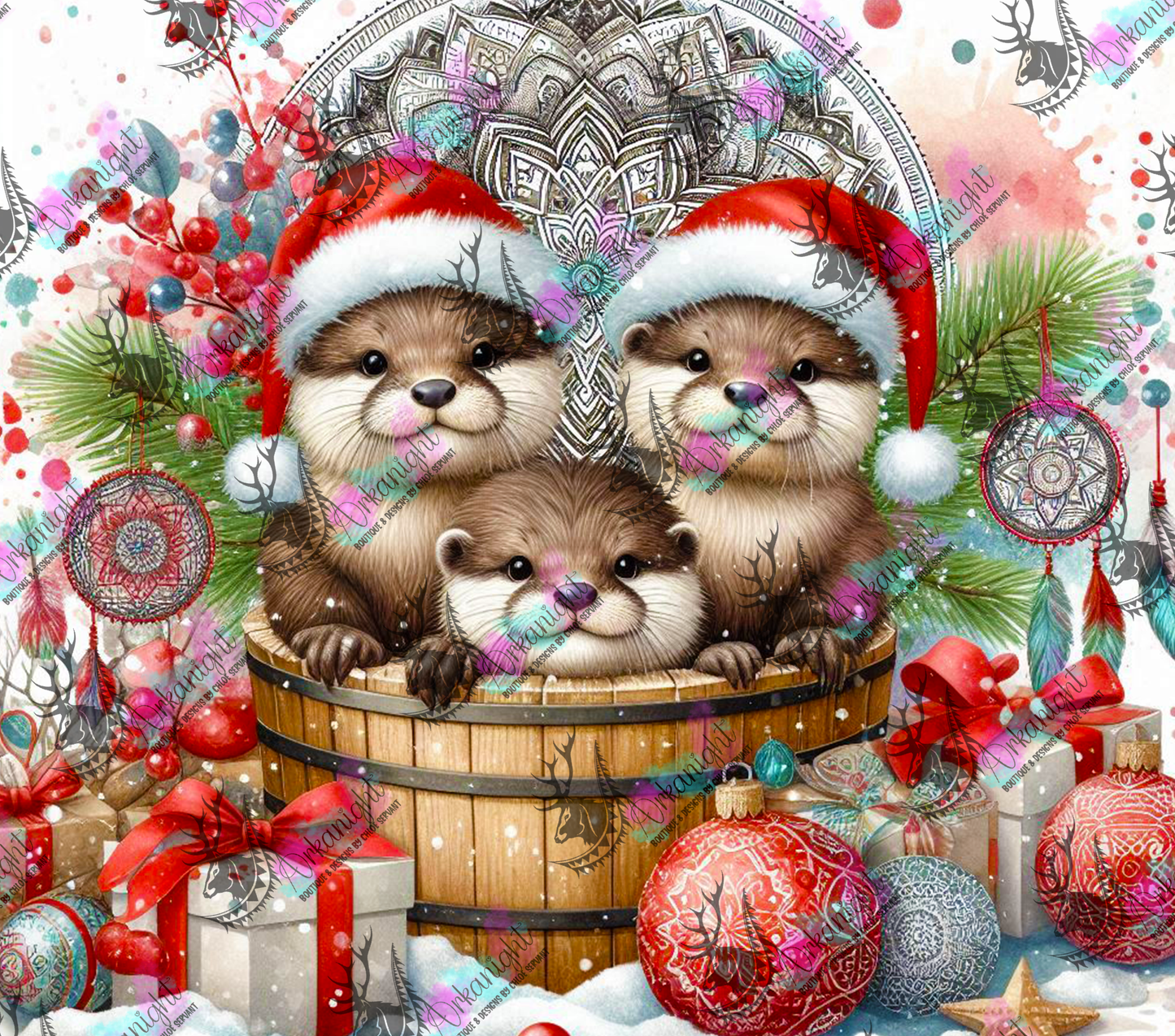 Numérique - Collection Hiver 2024 - Animals into the barrel - Otters