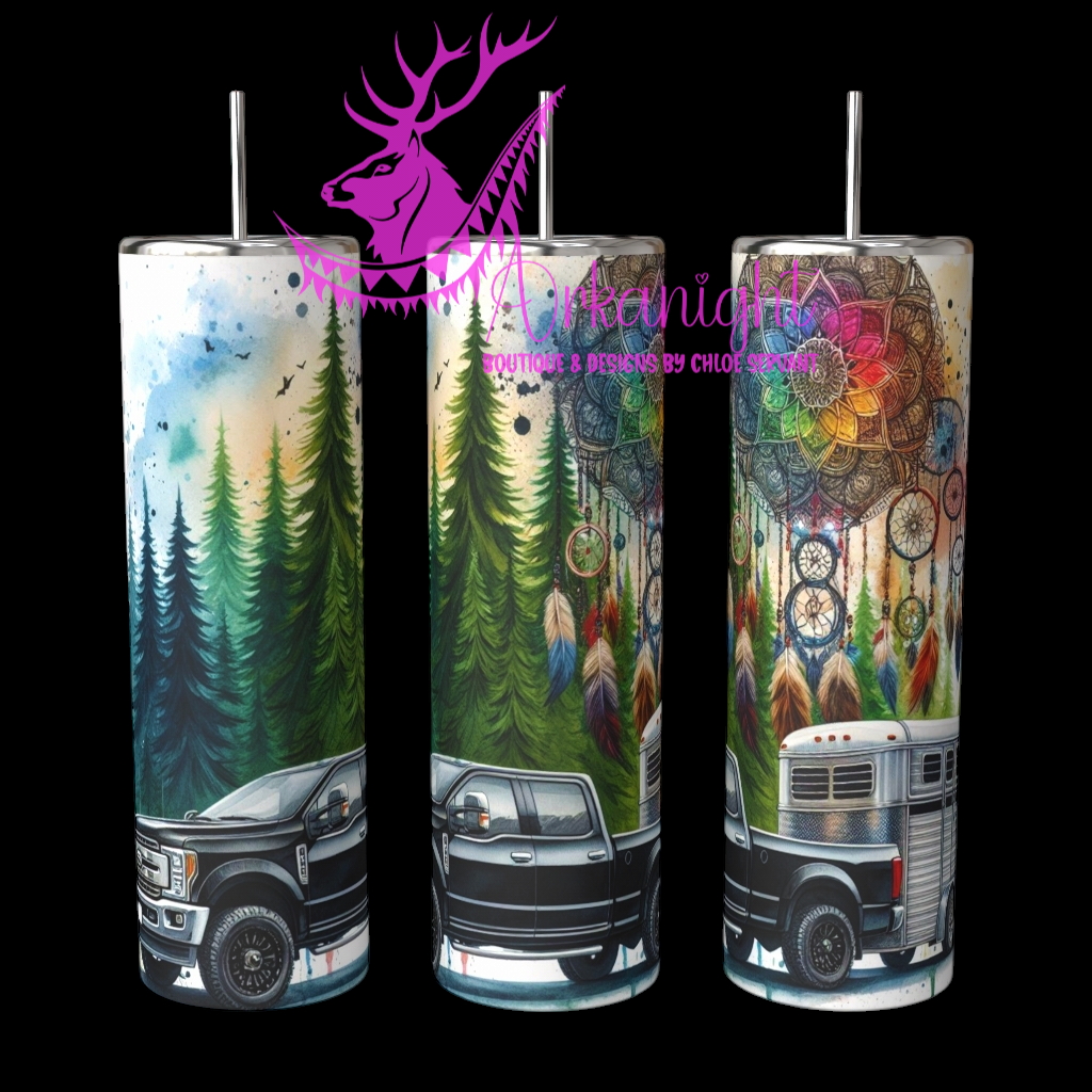 Gourde sur commande - Collection Voyage 2024 - Truck and Horse Trailer- 11