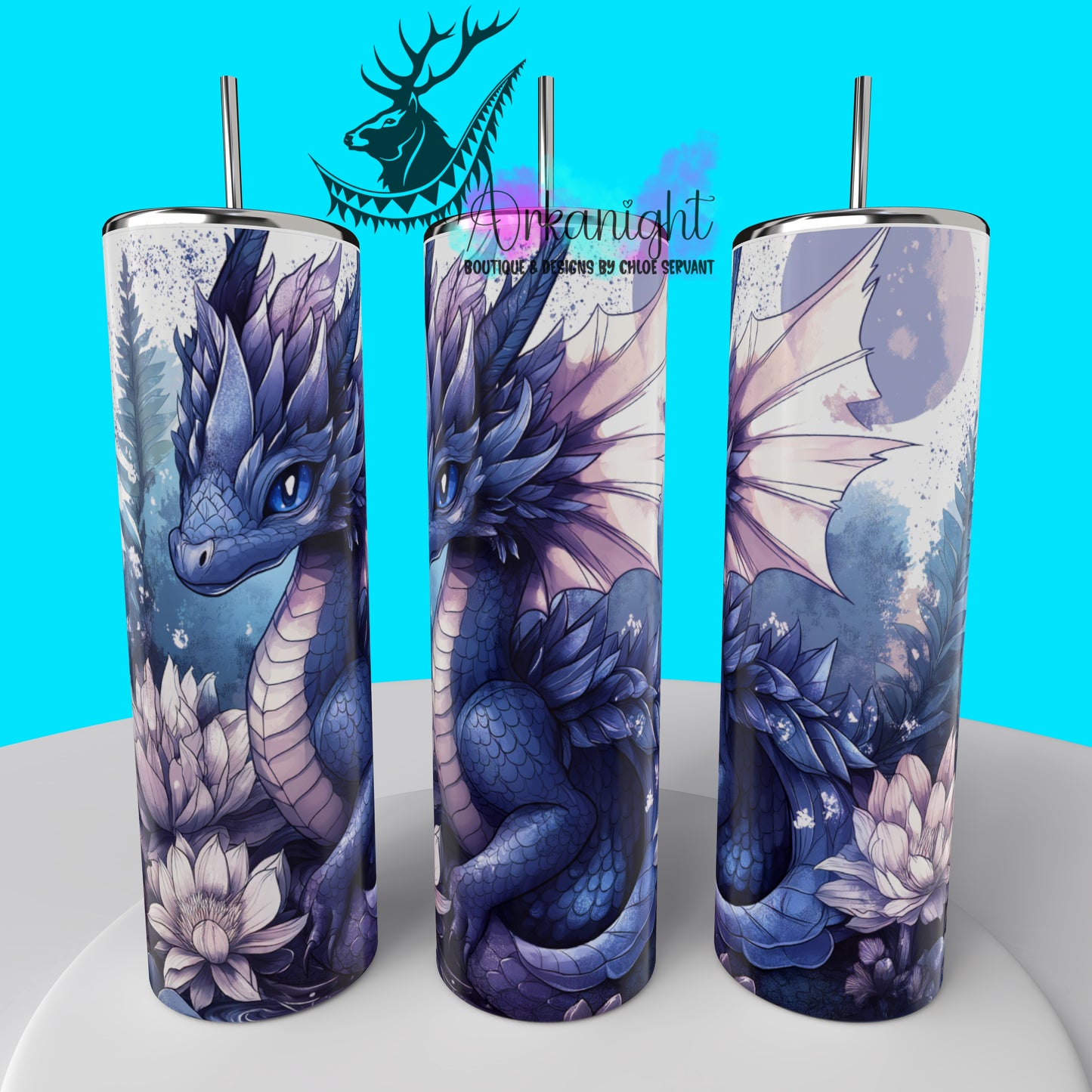 Gourde sur commande - Collection Dragon - Dark Purple