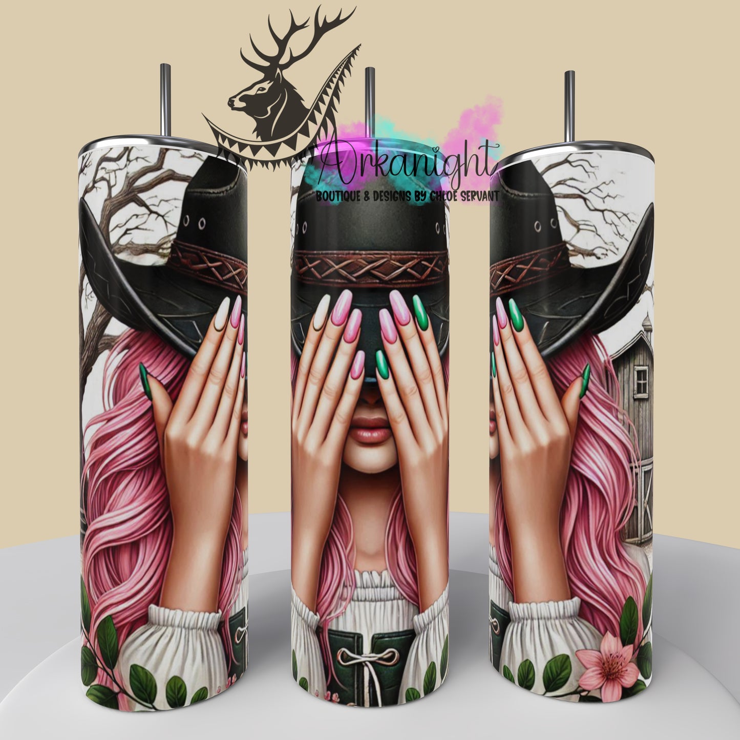 Gourde sur commande - Collection Western 2025 - Cowgirl Rose - 01