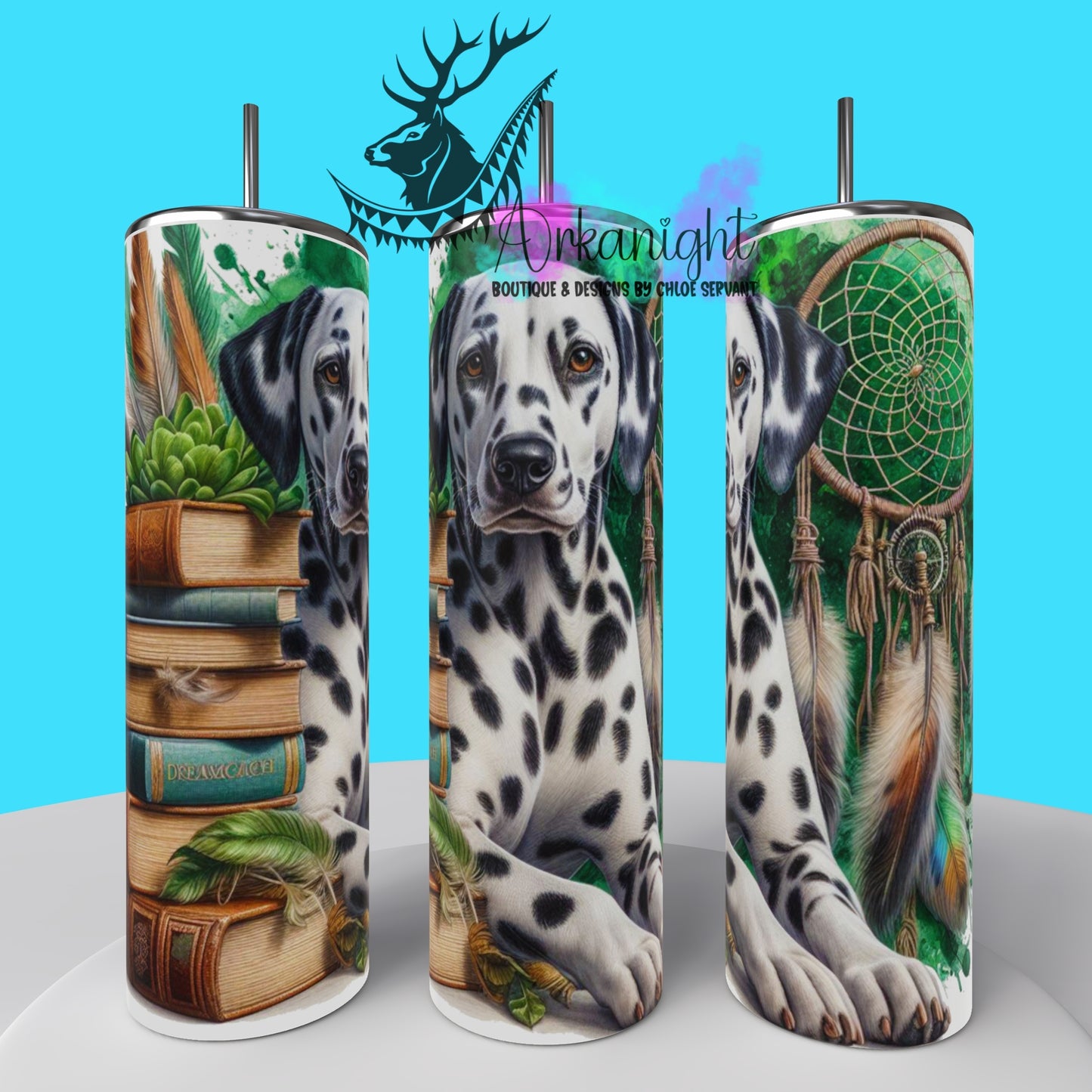 Gourde sur commande - Collection Books & Dogs - Dalmatian