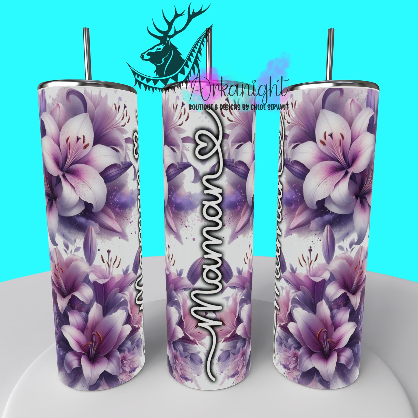 Gourde sur commande - Collection Fête des mères 2025 - Purple Lys - Maman