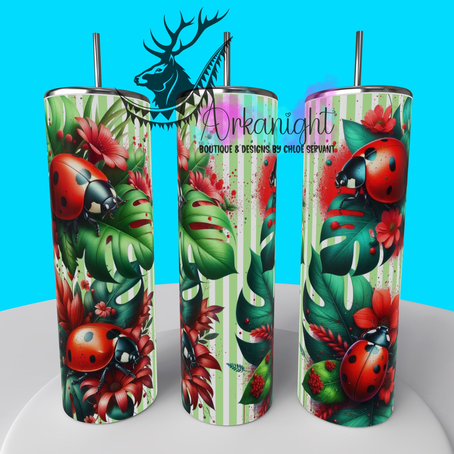 Gourde sur commande - Collection Monstera & Animals 2025 - Ladybug