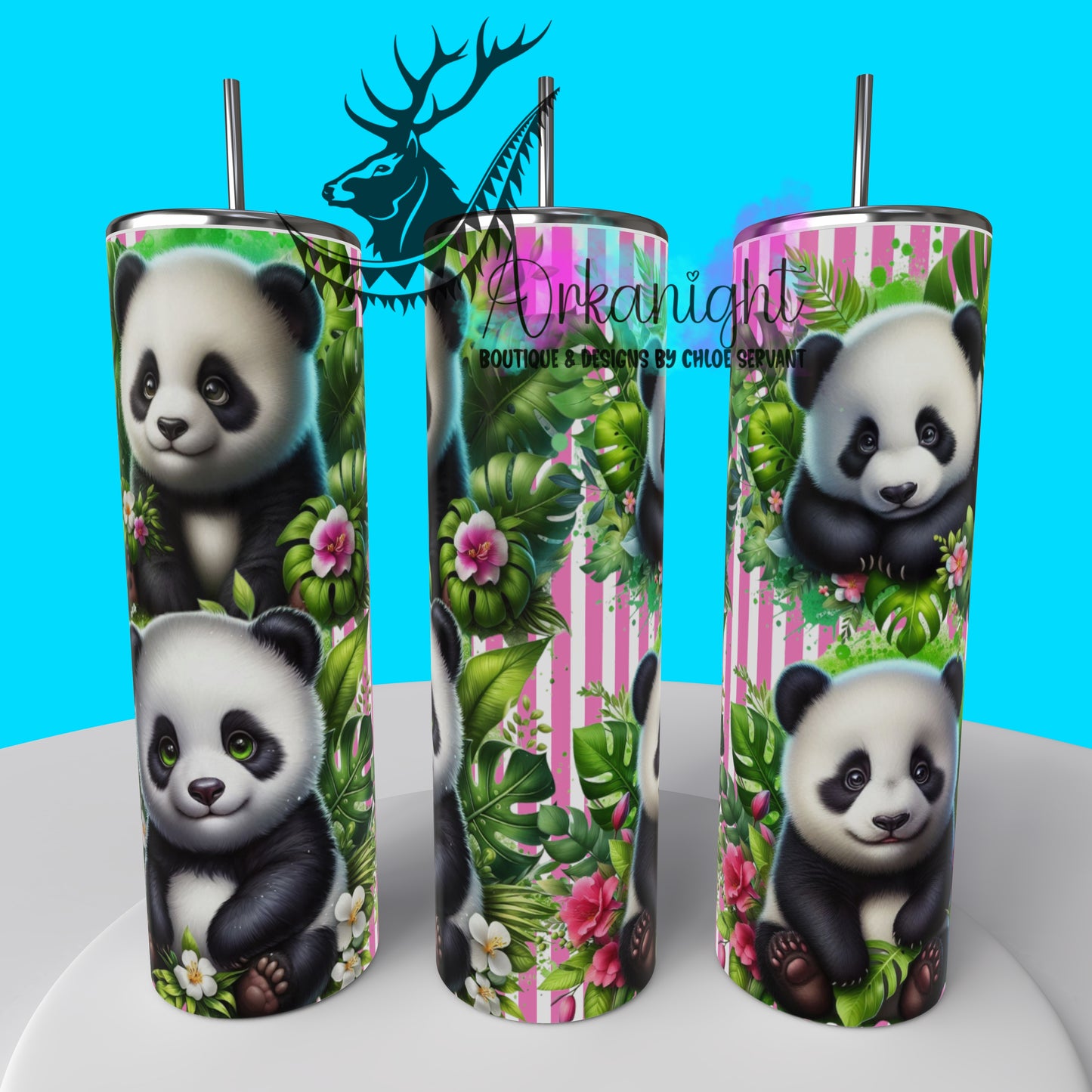 Gourde sur commande - Collection Monstera & Animals 2025 - Bébé Panda