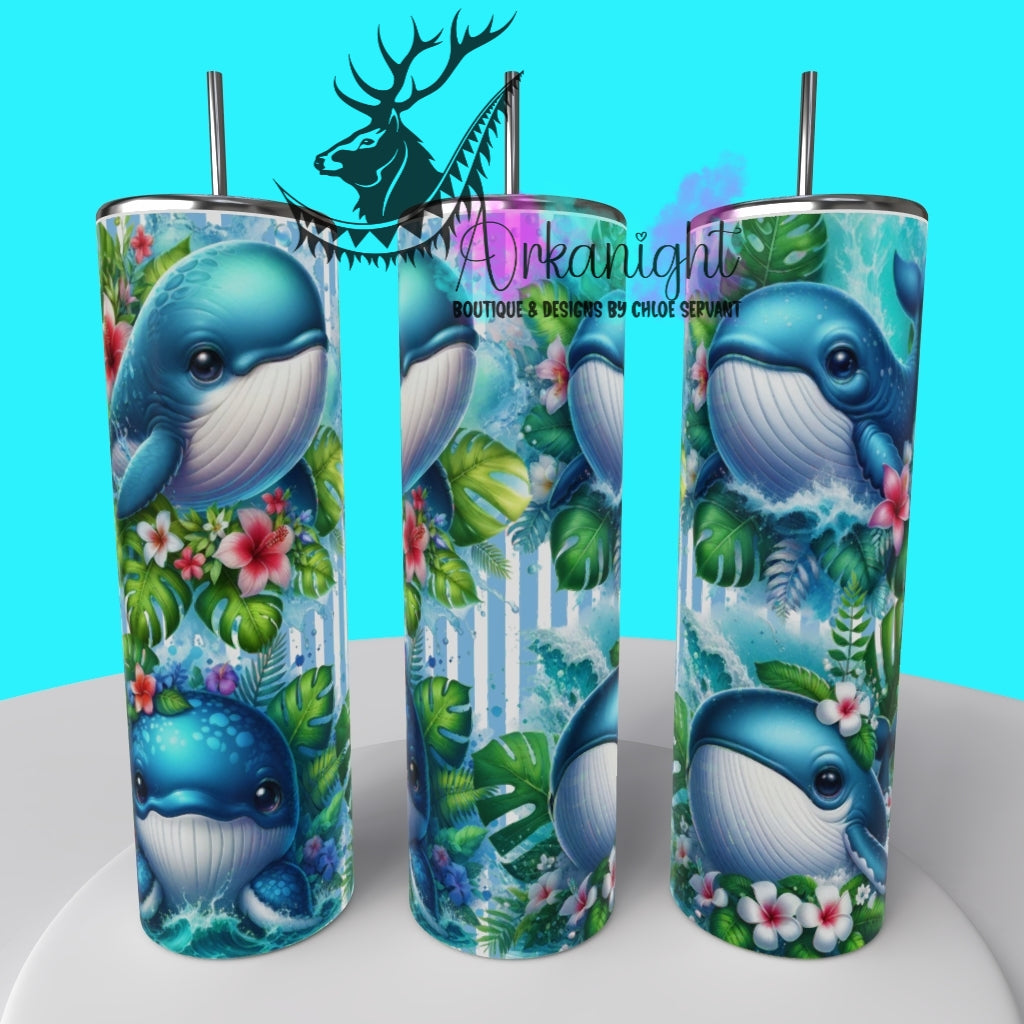 Gourde sur commande - Collection Monstera & Animals 2025 - Baby Whale