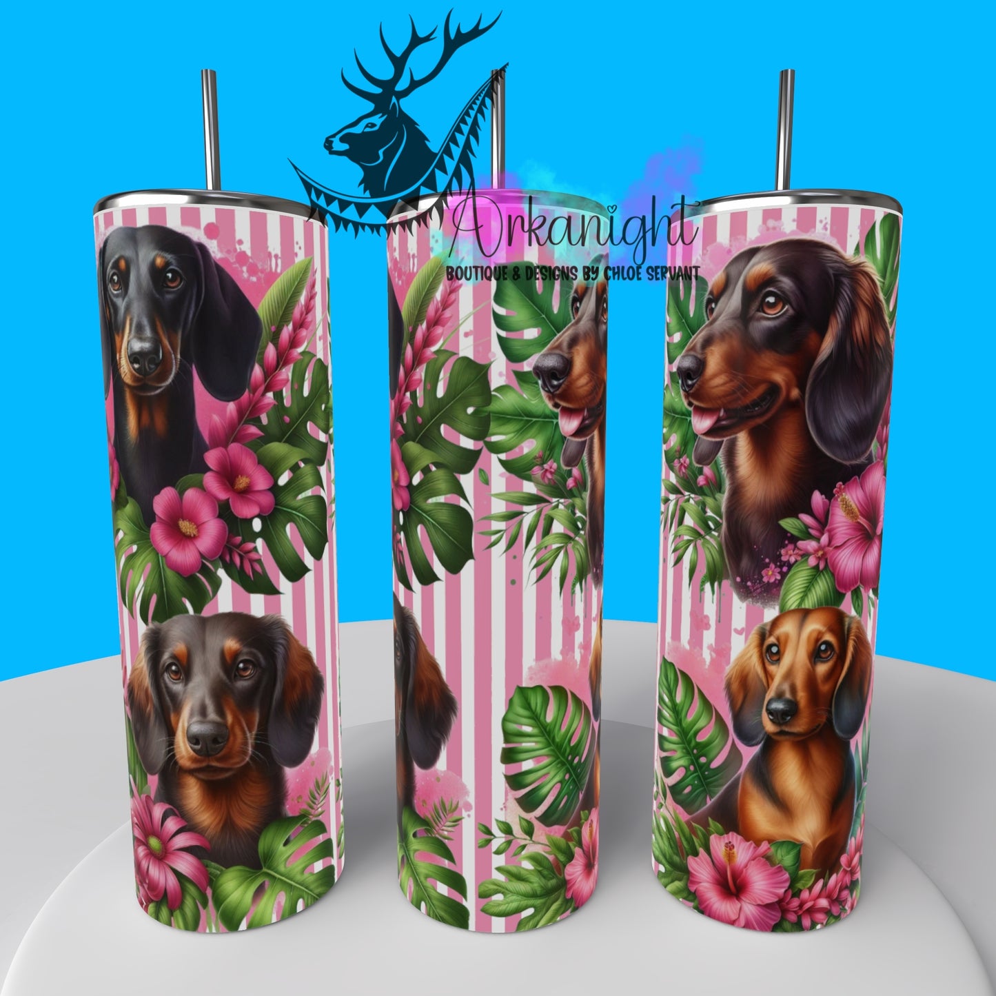 Gourde sur commande - Collection Monstera & Chien 2025 - Teckel