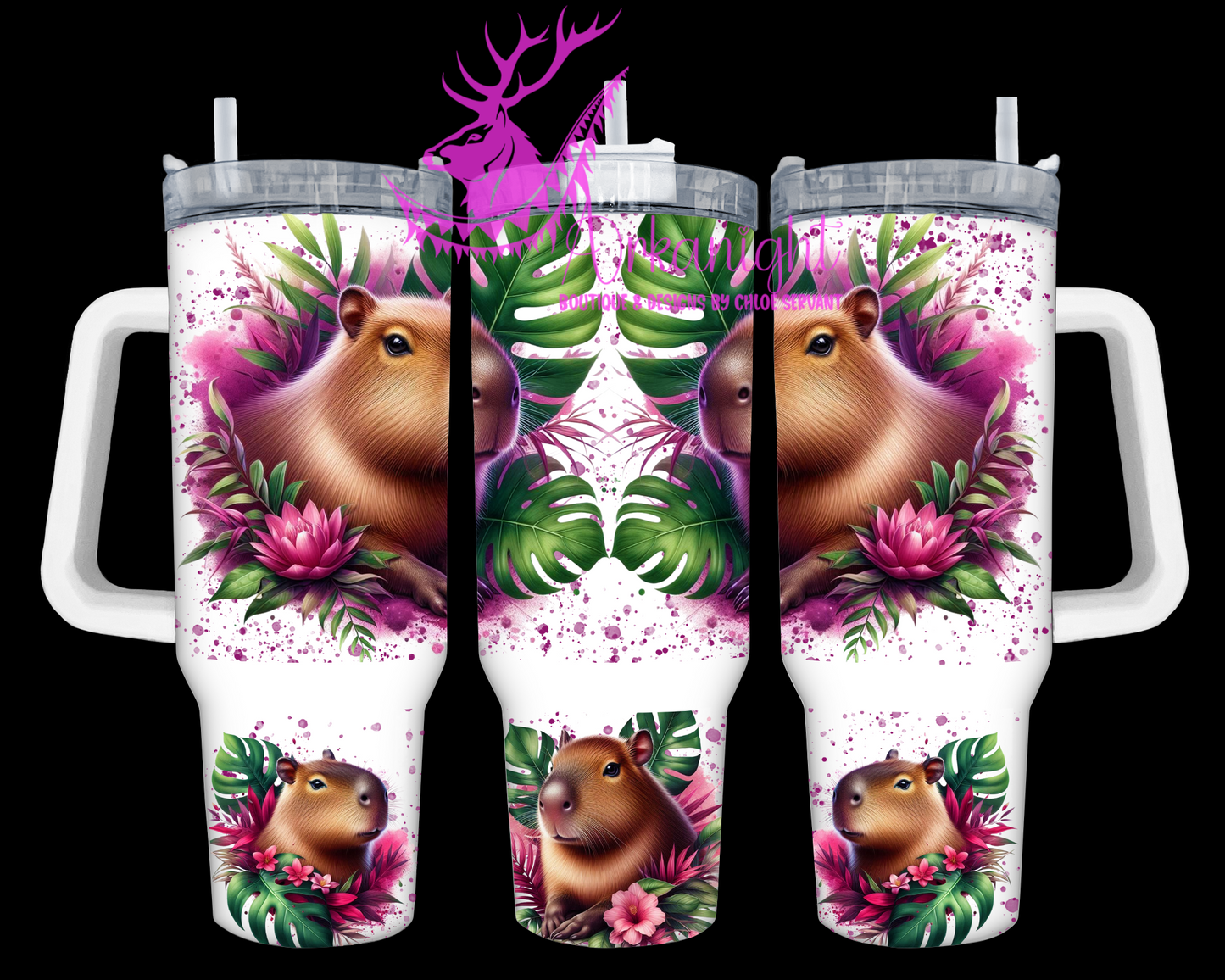 Numérique 40 oz - Collection Monstera & Animals - Capybara