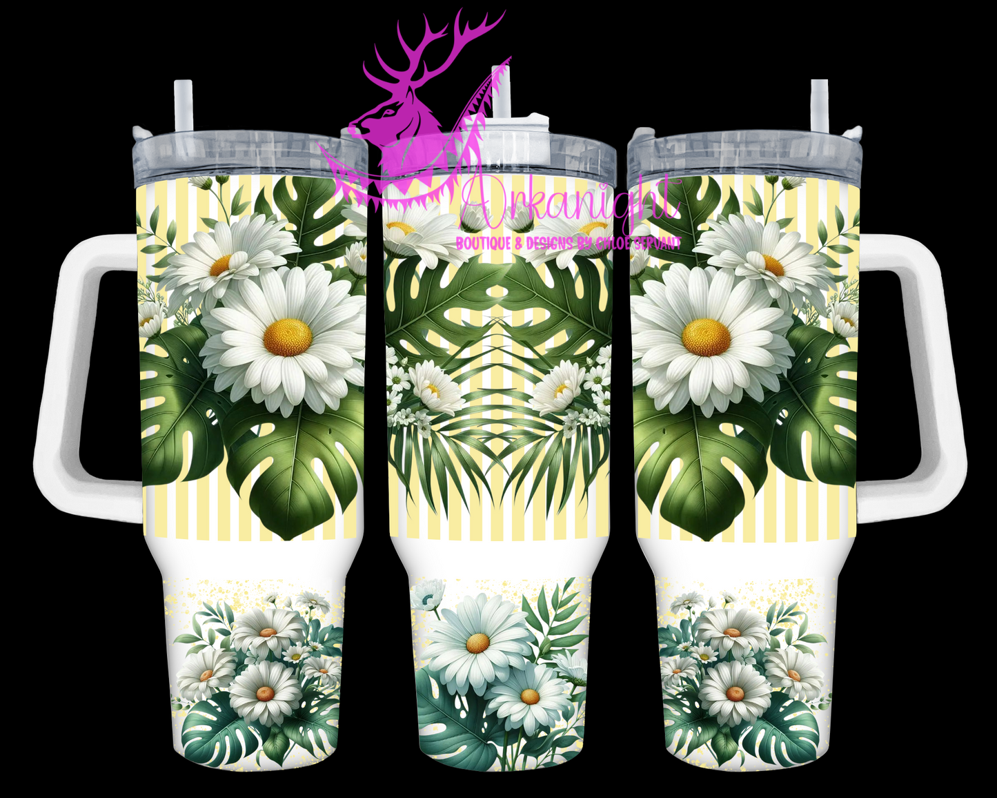 Numérique 40 oz - Collection Monstera & Fleurs - Marguerite