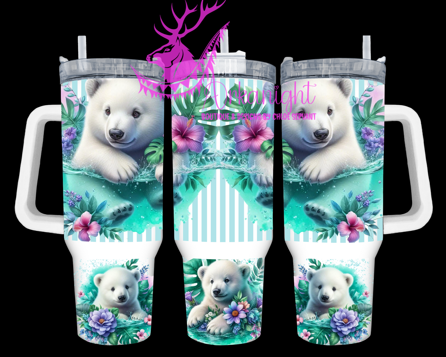 Numérique 40 oz - Collection Monstera & Animals- Polar Bear