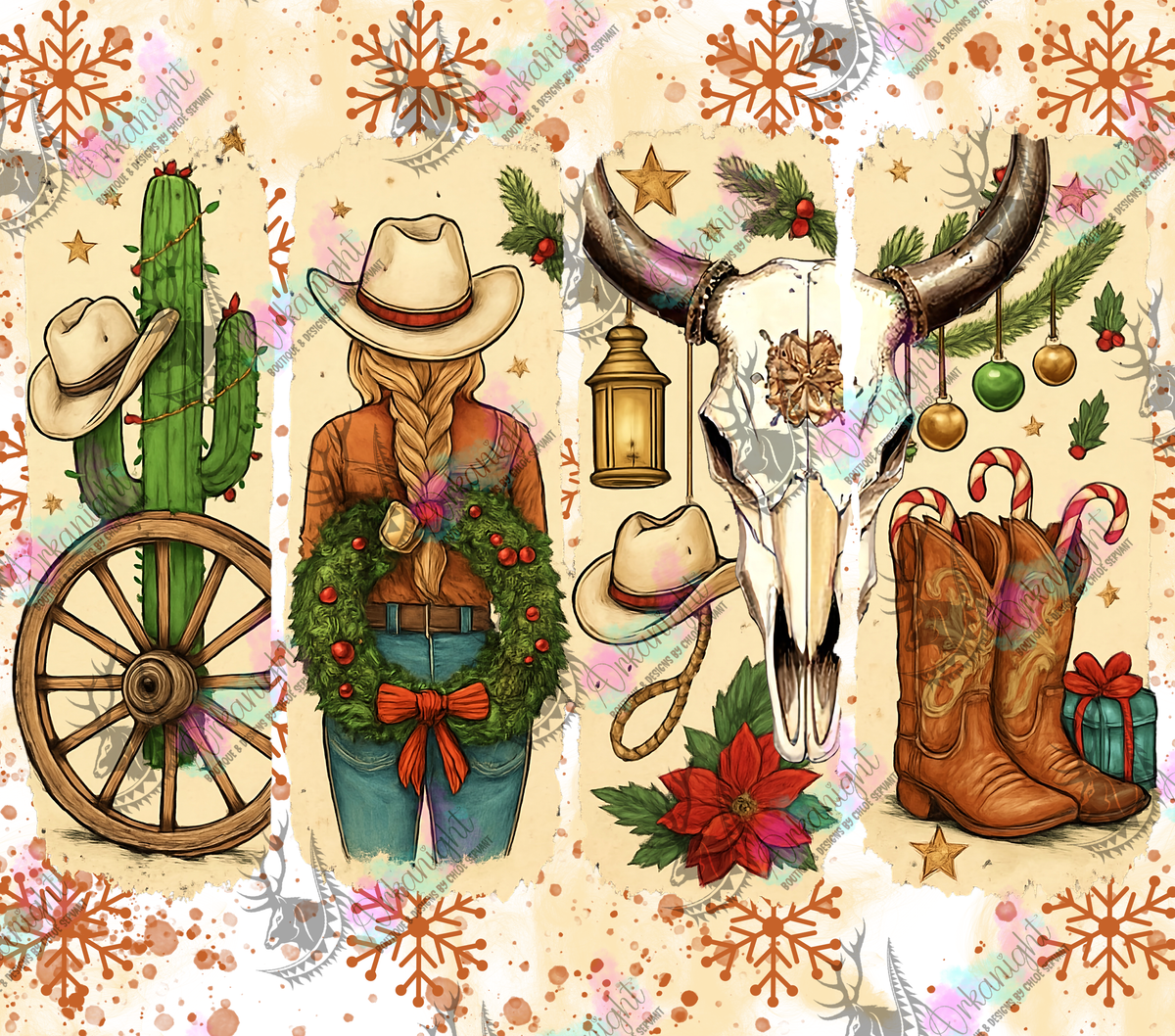 Numérique - Collection Hiver & Noël 2025 - Noël en mode Cowgirl