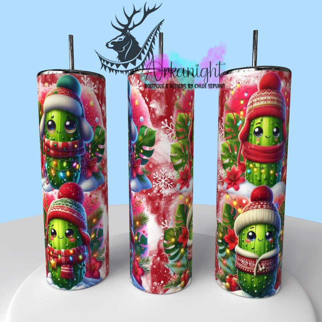 Gourde sur commande - Collection Hiver & Noël 2025 - Cornichons Rouge