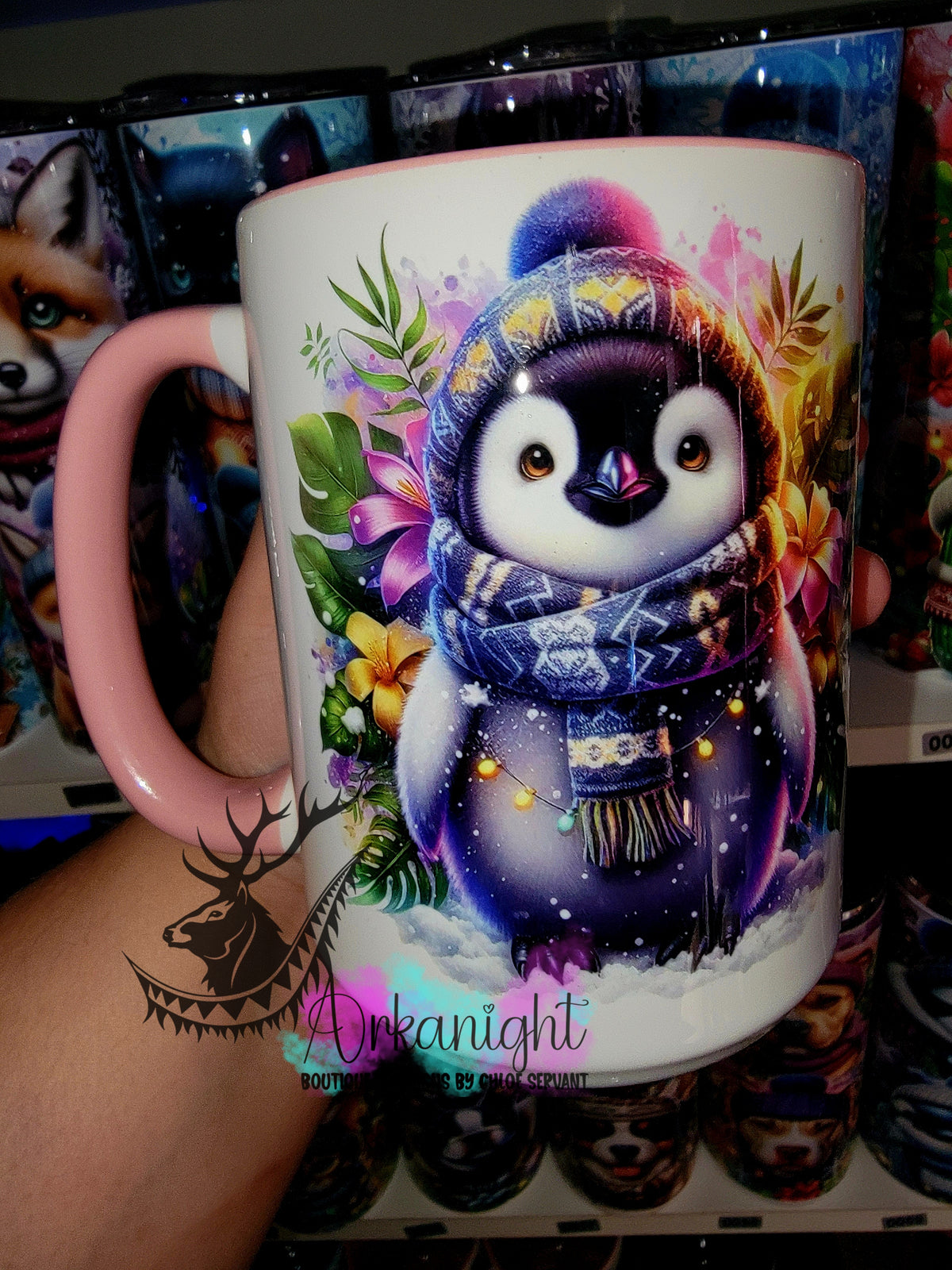 Tasse en céramique sur commande - Collection Hiver 2025 - Pingouin
