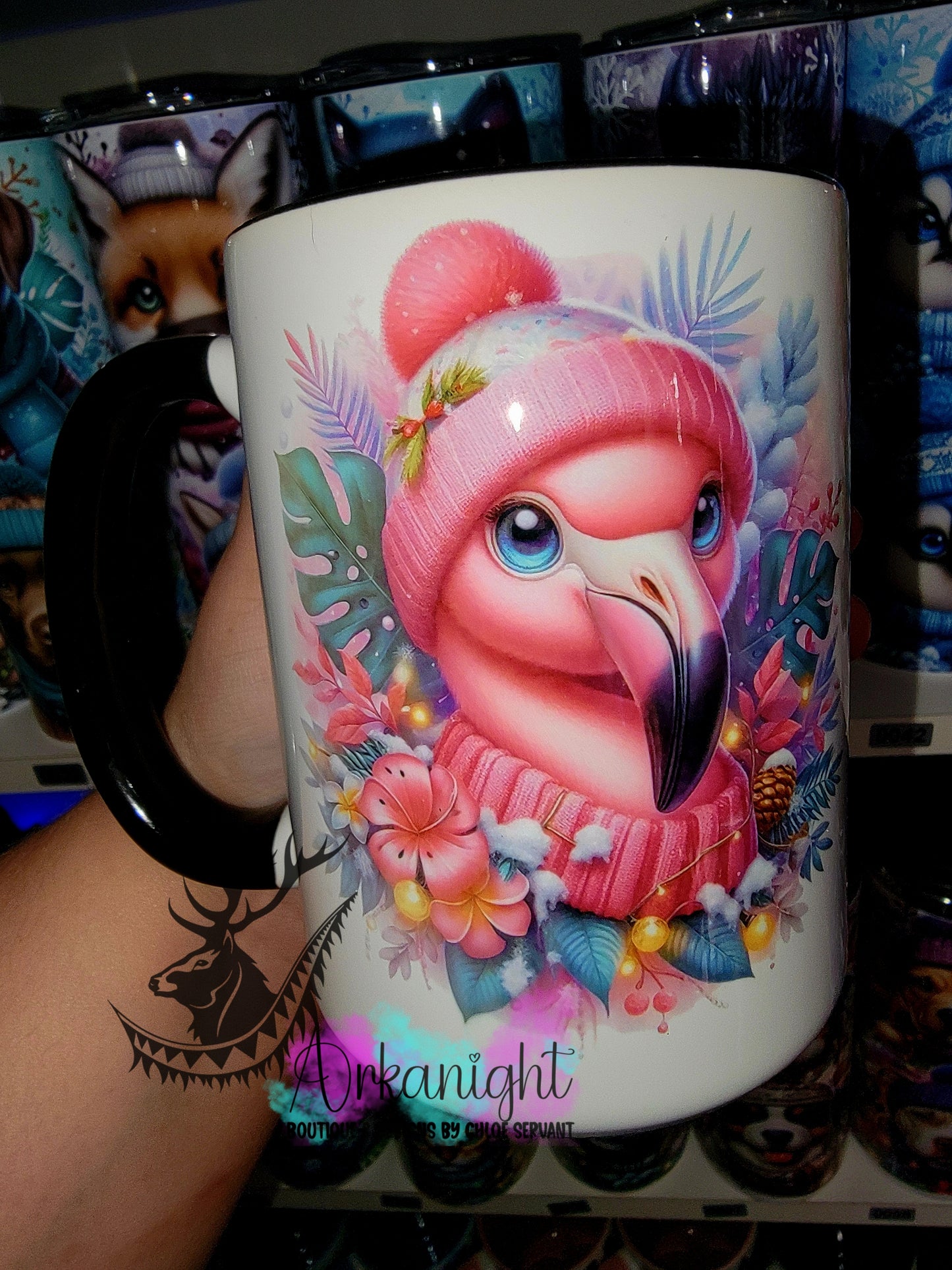 Tasse en céramique sur commande - Collection Hiver 2025 - Flamant Rose