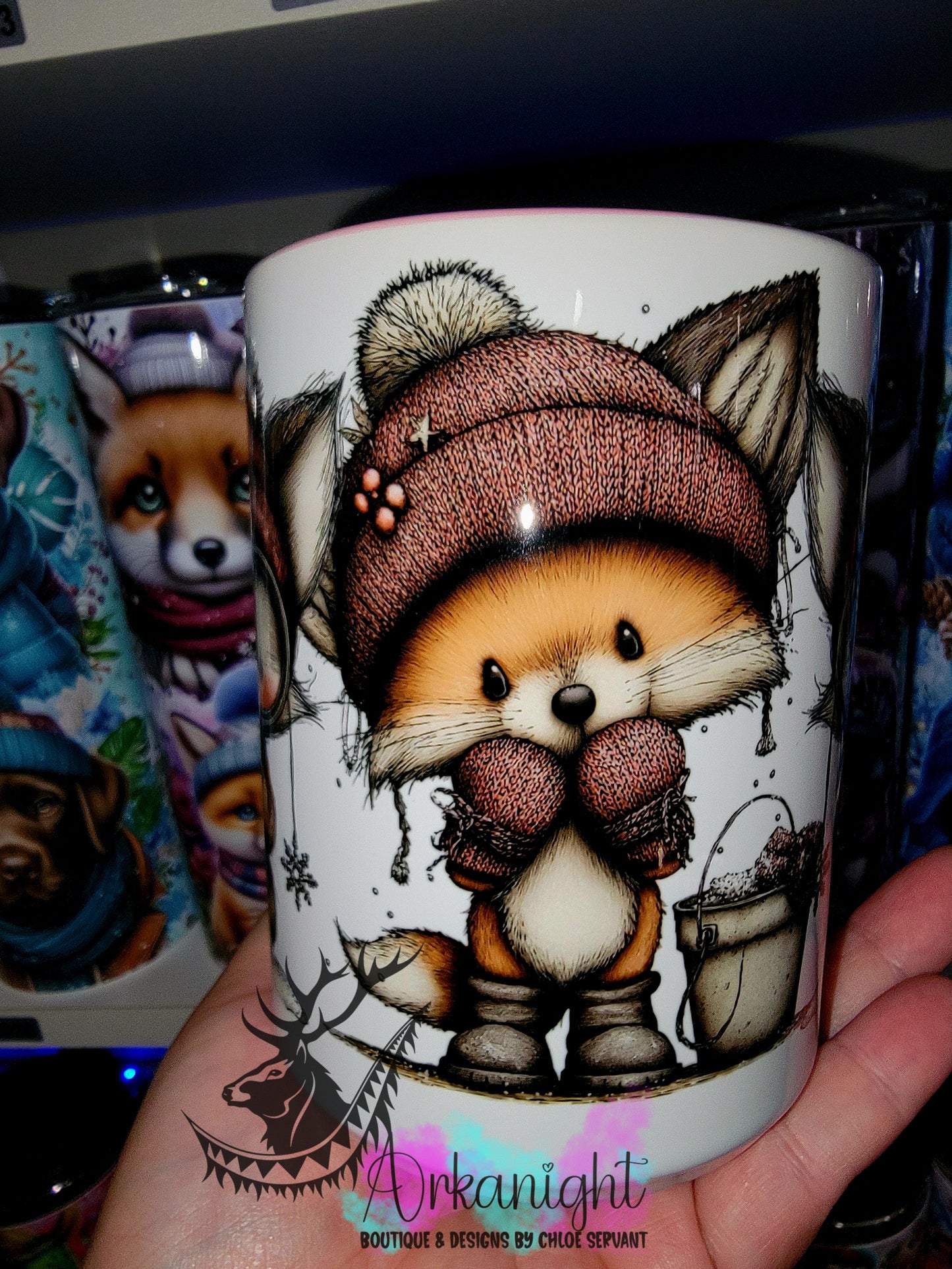 Tasse en céramique sur commande - Collection Hiver 2025 - Renard Vintage