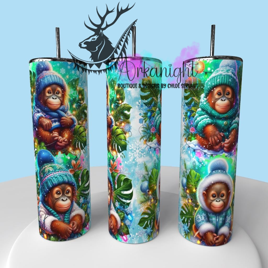 Gourde sur commande - Collection Hiver & Animals 2025 - Ourang outang