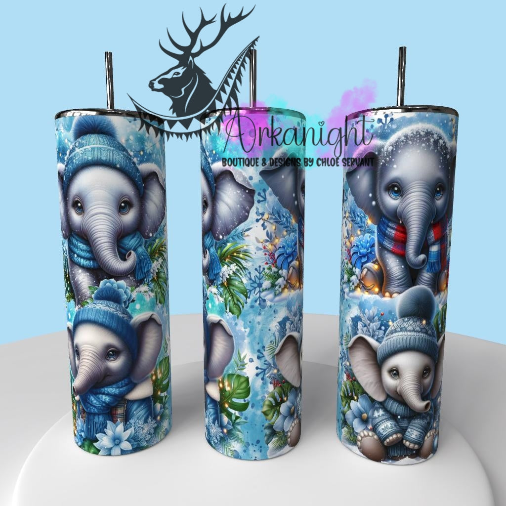 Gourde sur commande - Collection Hiver & Animals 2025 - Éléphant