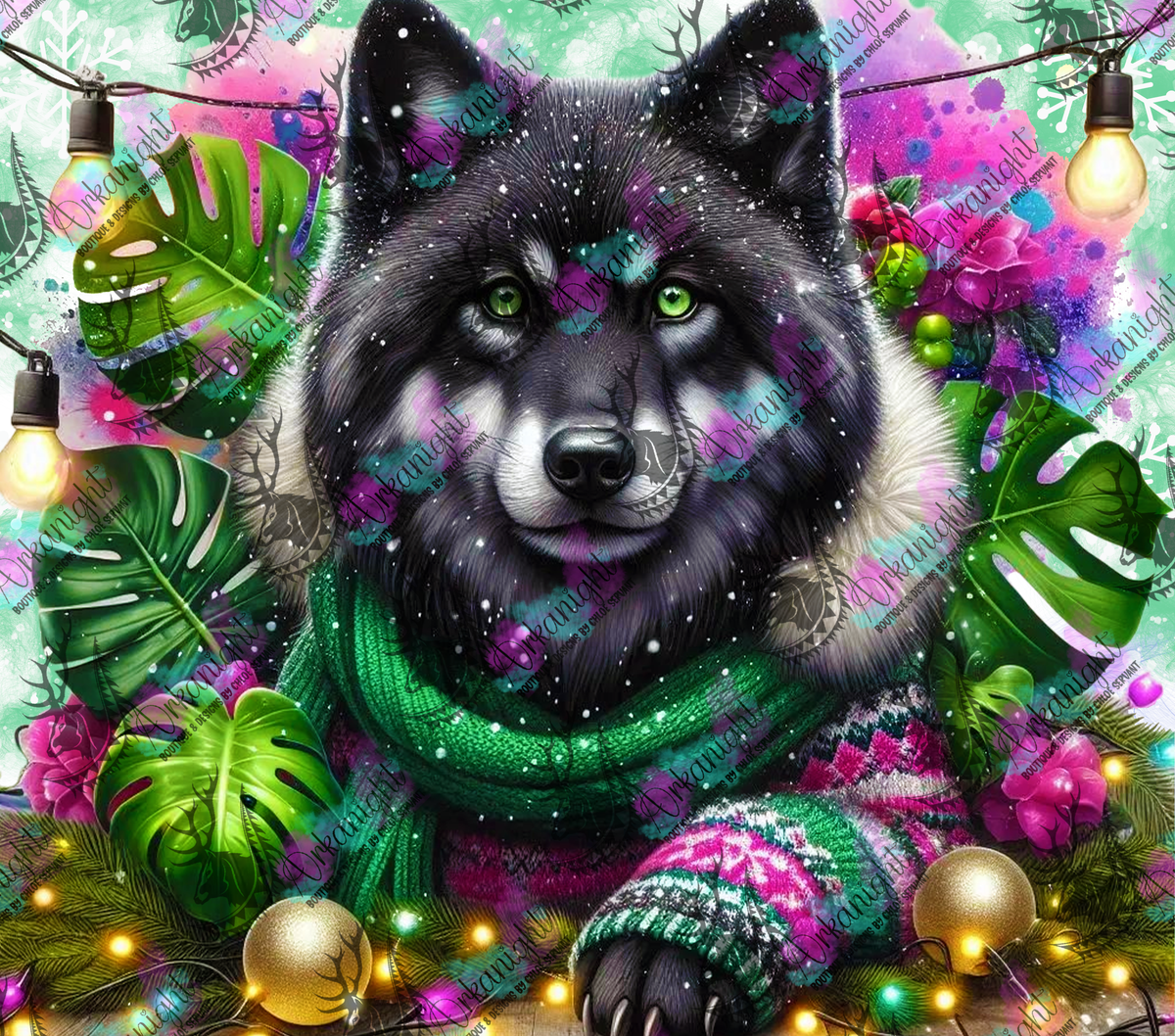 Numérique - Collection Hiver & Animals 2025 - Loup Noir