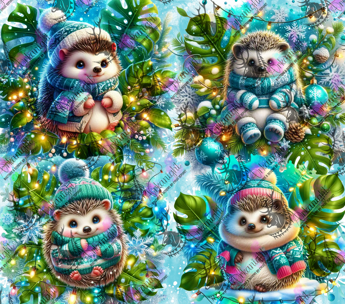 Numérique - Collection Hiver & Animals 2025 - Hérisson Bleu