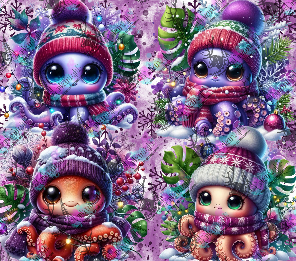 Numérique - Collection Hiver & Animals 2025 - Pieuvre