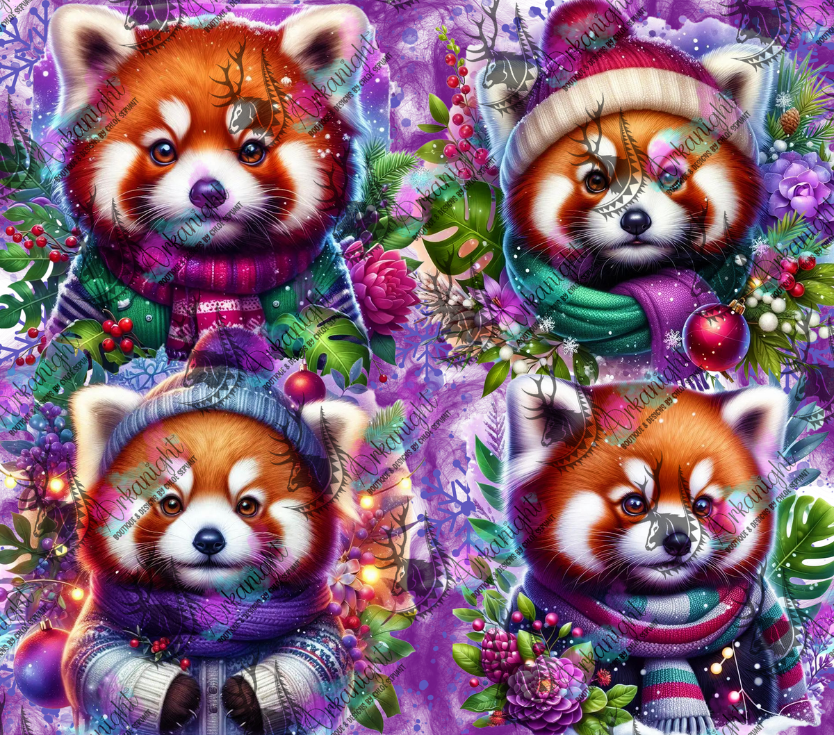Numérique - Collection Hiver & Animals 2025 - Panda Roux