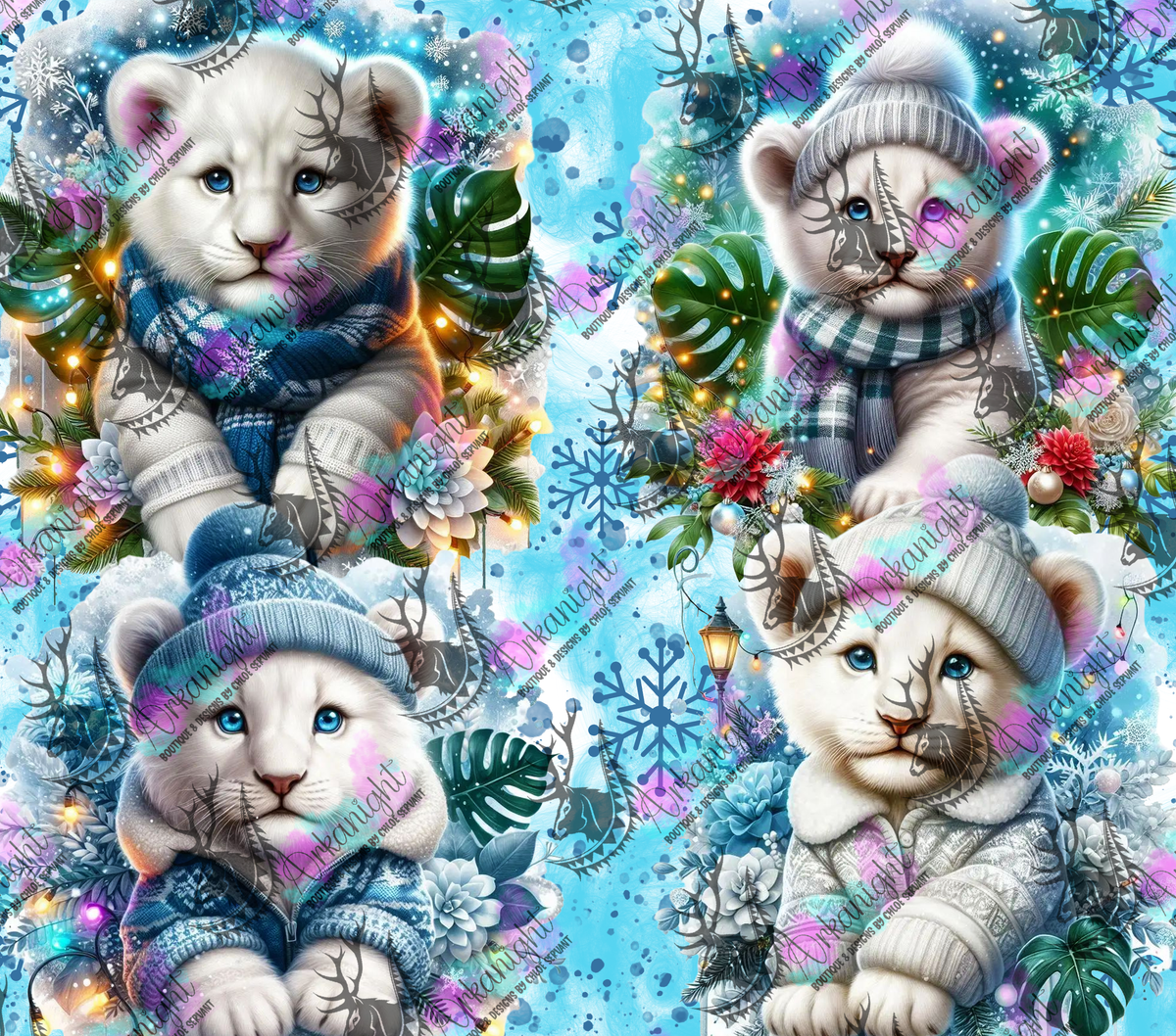 Numérique - Collection Hiver & Animals 2025 - Lion Blanc