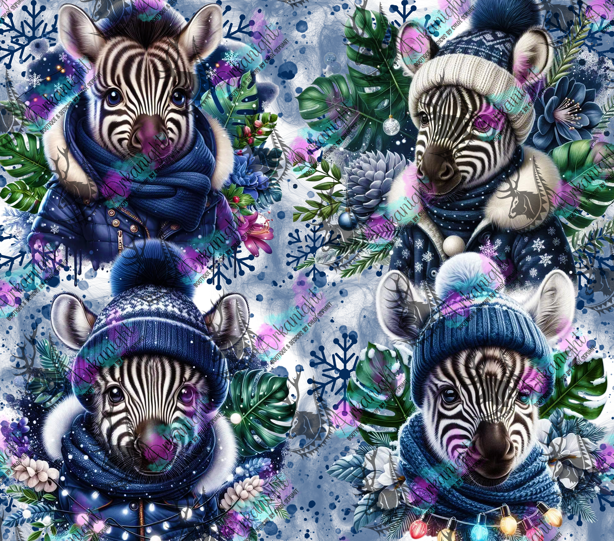 Numérique - Collection Hiver & Animals 2025 - Zèbre