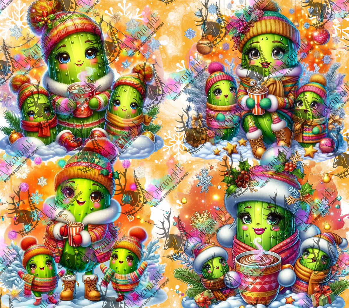 Numérique - Collection Hiver & Cornichons - Cornichons & Famille Orange