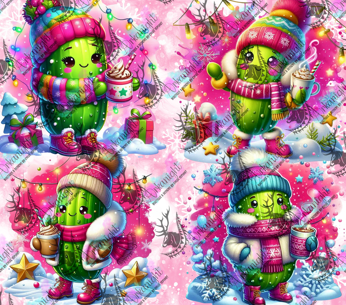 Numérique - Collection Hiver & Cornichons - Cornichons & Chocolat Chaud Rose
