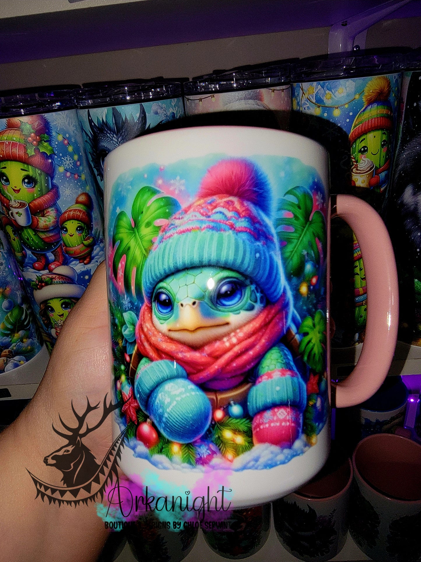 Tasse en céramique sur commande - Collection Hiver 2025 - Tortue de mer