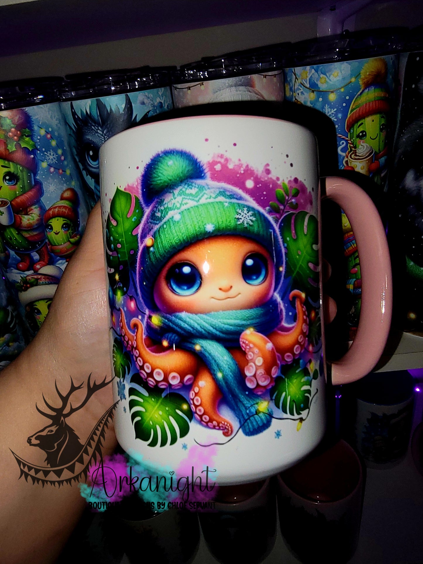 Tasse en céramique sur commande - Collection Hiver 2025 - Pieuvre 2.0