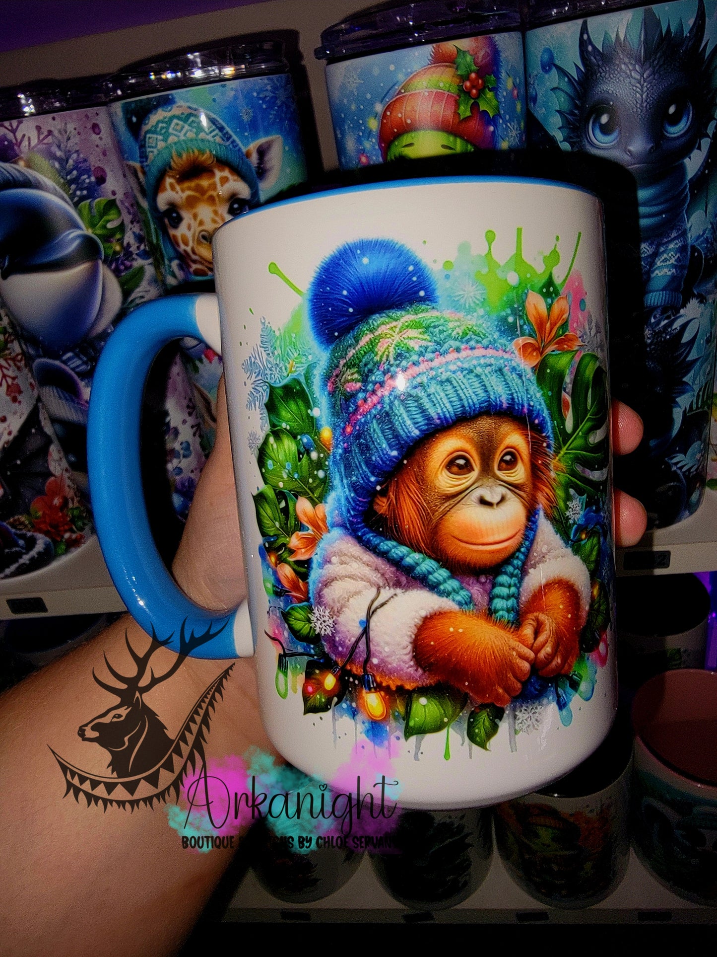 Tasse en céramique sur commande - Collection Hiver 2025 - Ourang Outang