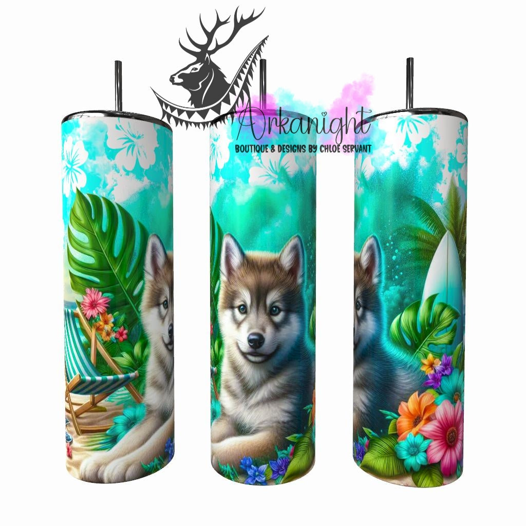 Gourde sur commande - Collection Voyage 2026 - Louveteau en Vacance