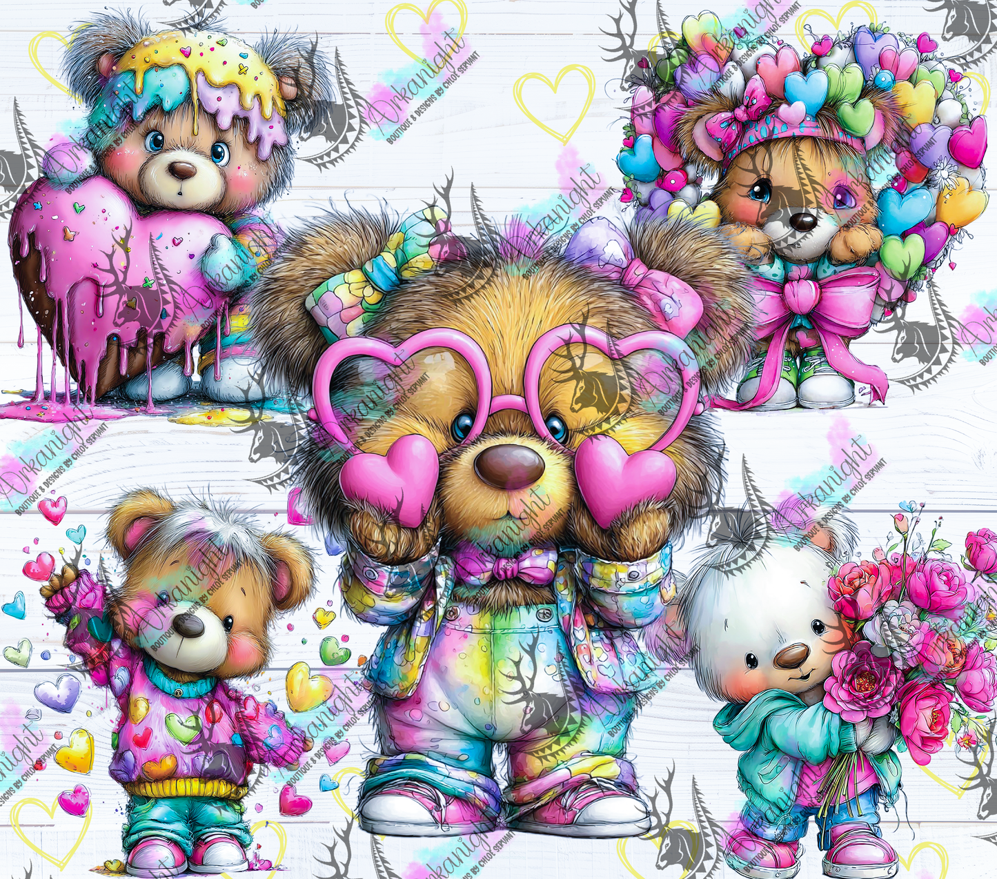 Numérique - Collection Saint-Valentin Vintage 2026 - Pastel Bear