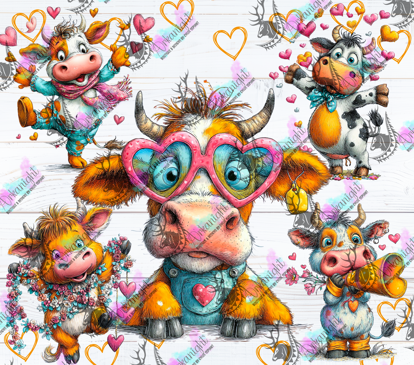 Numérique - Collection Saint-Valentin Vintage 2026 - Funny Cow